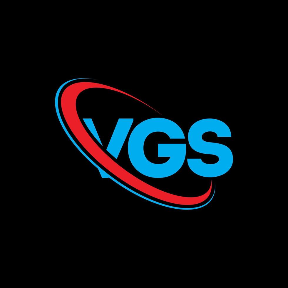 logo vgs. lettera vgs. design del logo della lettera vgs. iniziali vgs logo collegate con cerchio e logo monogramma maiuscolo. tipografia vgs per il marchio tecnologico, aziendale e immobiliare. vettore