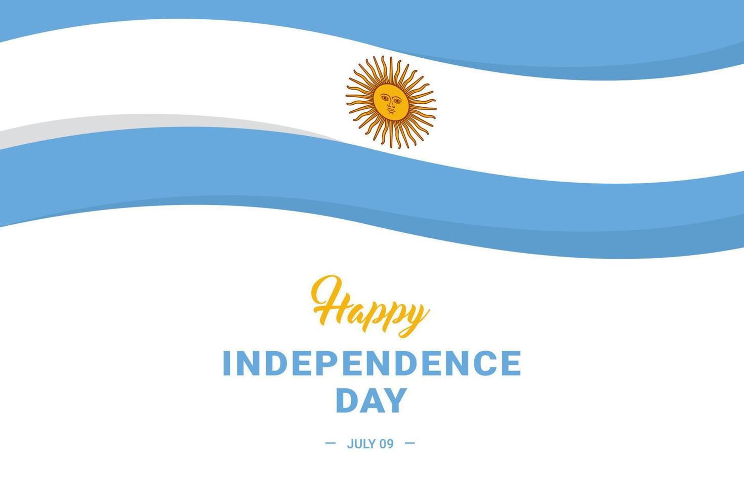 festa dell'indipendenza argentina vettore