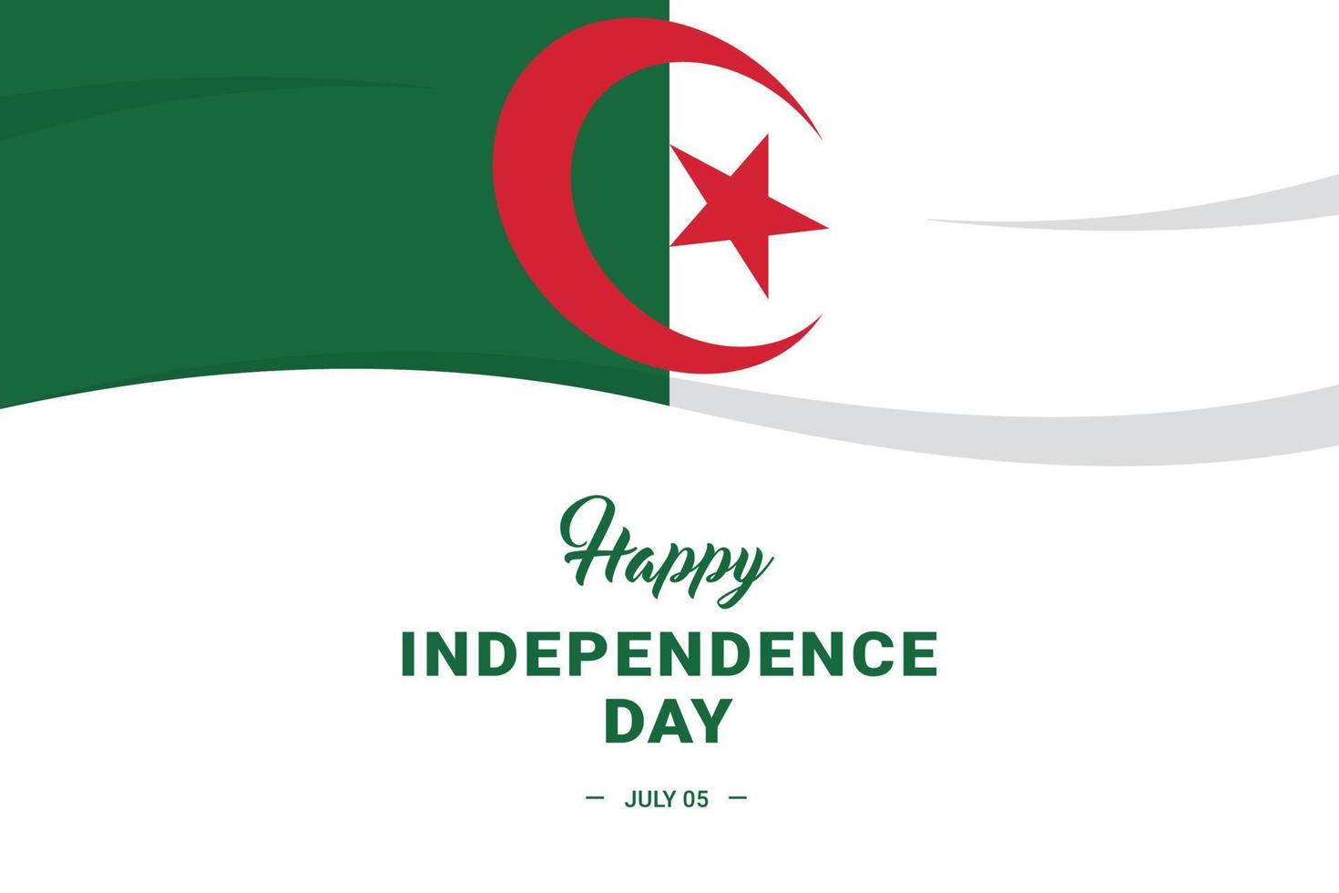 giorno dell'indipendenza dell'Algeria vettore