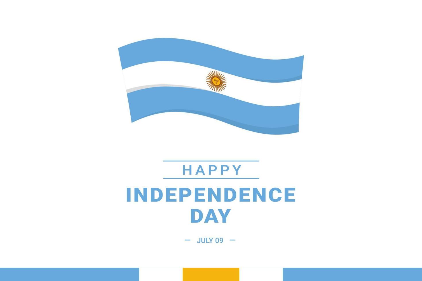 festa dell'indipendenza argentina vettore