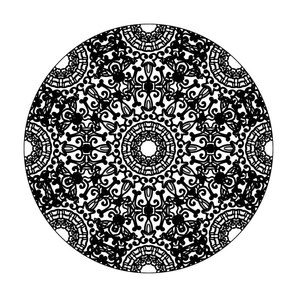 illustrazione astratta della mandala di concetto decorativo. vettore