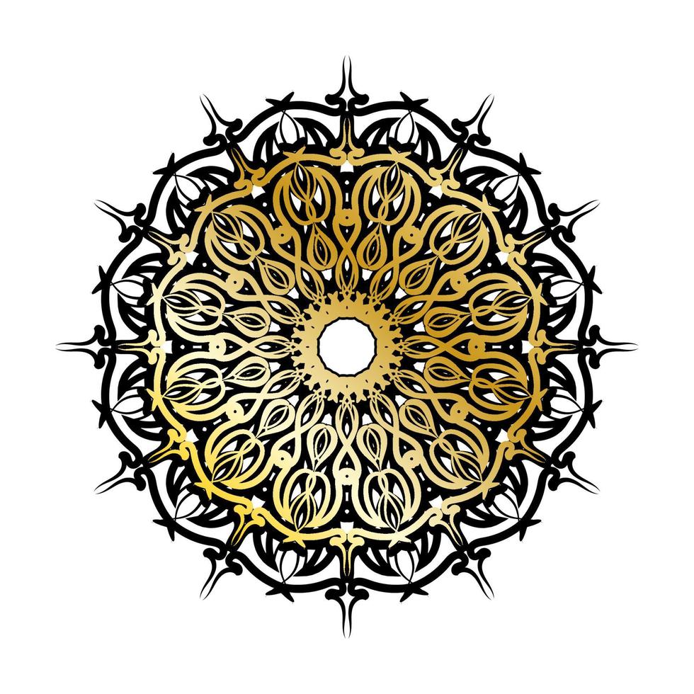 vettore cerchio astratto rotondo. stile mandala di lusso.