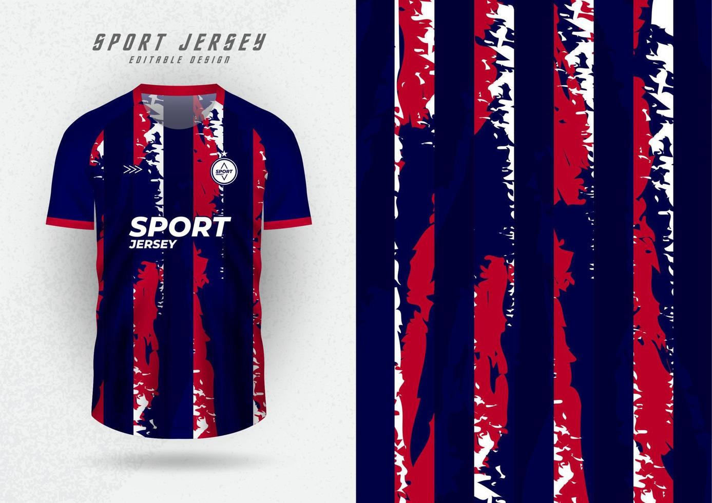 mockup di sfondo per maglie sportive, maglie, magliette da corsa, strisce blu e rosse. vettore