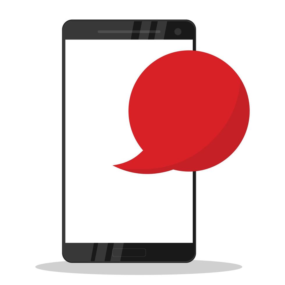 smartphone e icona rossa delle informazioni. icon.design colorato per interfaccia utente web, mobile upp, banner, poster. illustrazione vettoriale piatta