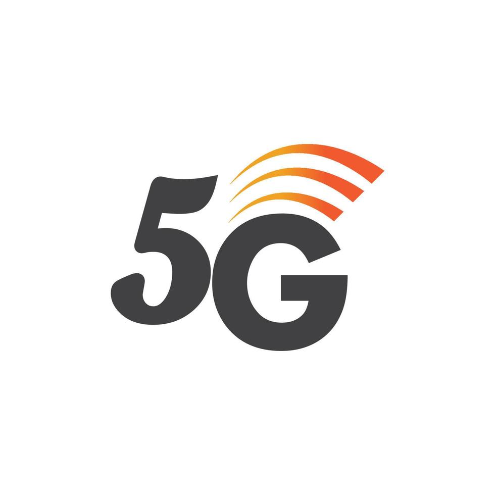 Illustrazione del logo vettoriale del modello di icona 5g