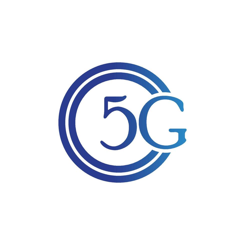 Illustrazione del logo vettoriale del modello di icona 5g