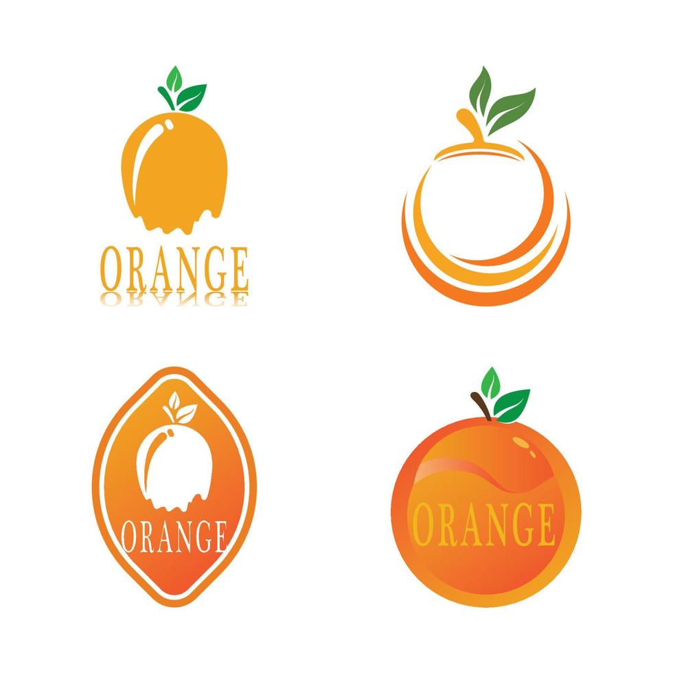 design del logo arancione vettore