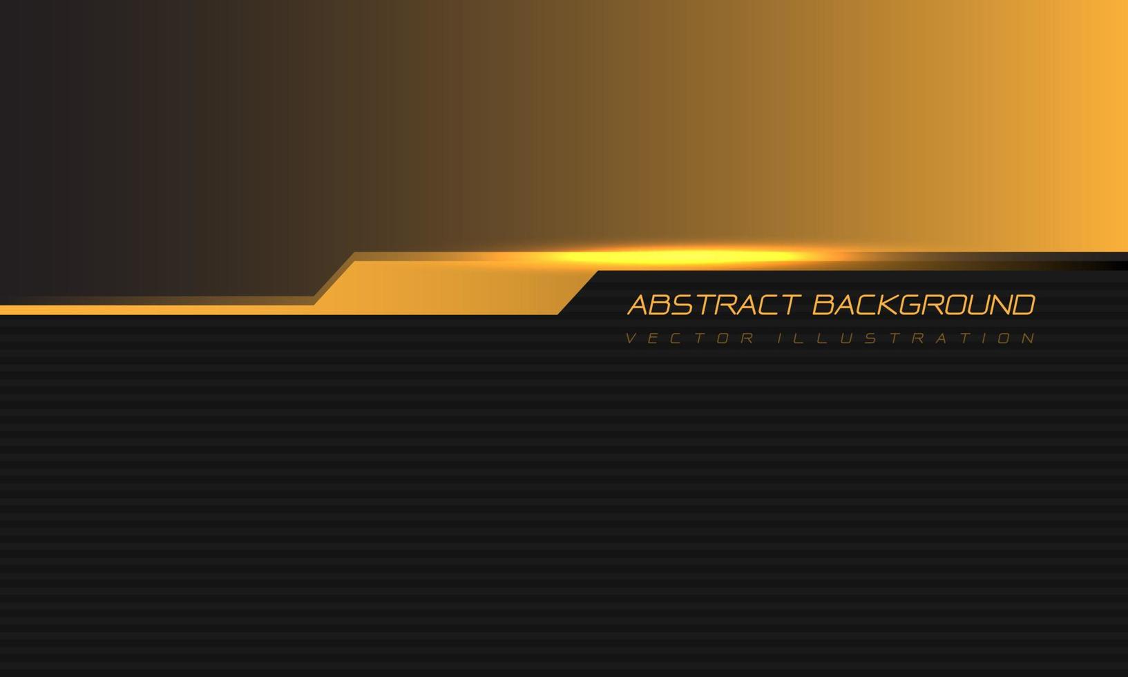 linee geometriche gialle astratte luce futuristica su nero con design di spazio vuoto tecnologia moderna vettore di sfondo