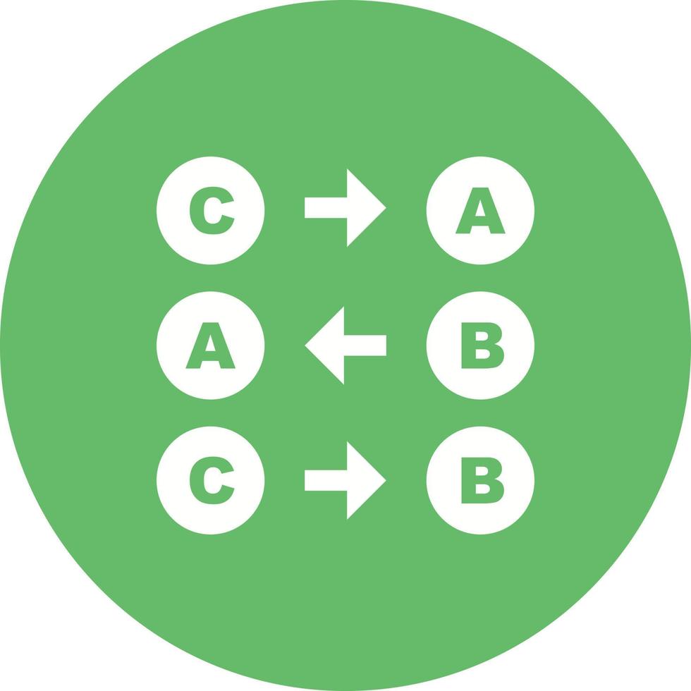 icona dello sfondo del cerchio logico vettore