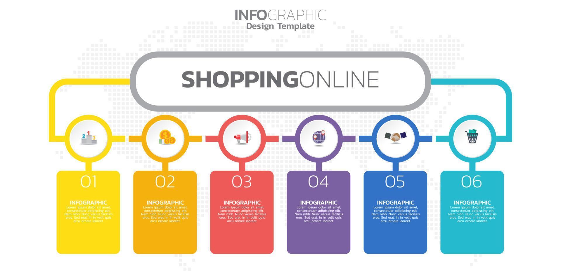 elementi infografici per contenuto, diagramma, diagramma di flusso, passaggi, parti, sequenza temporale, flusso di lavoro, grafico. vettore