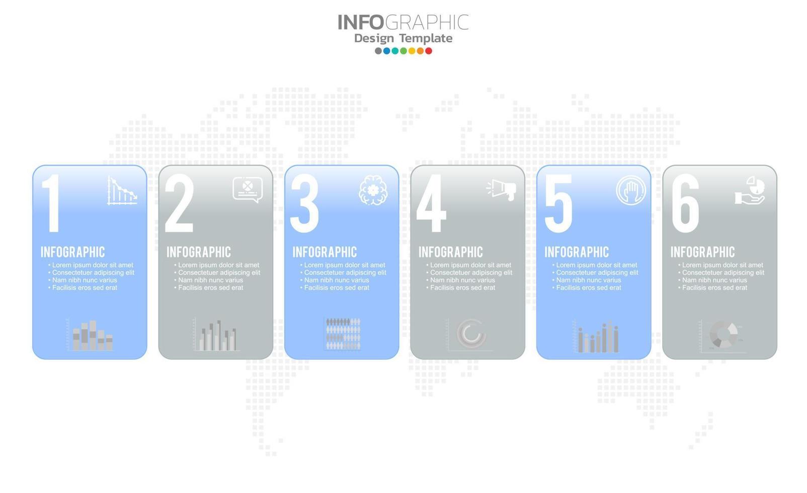 progettazione del modello di grafico infografica timeline aziendale vettore