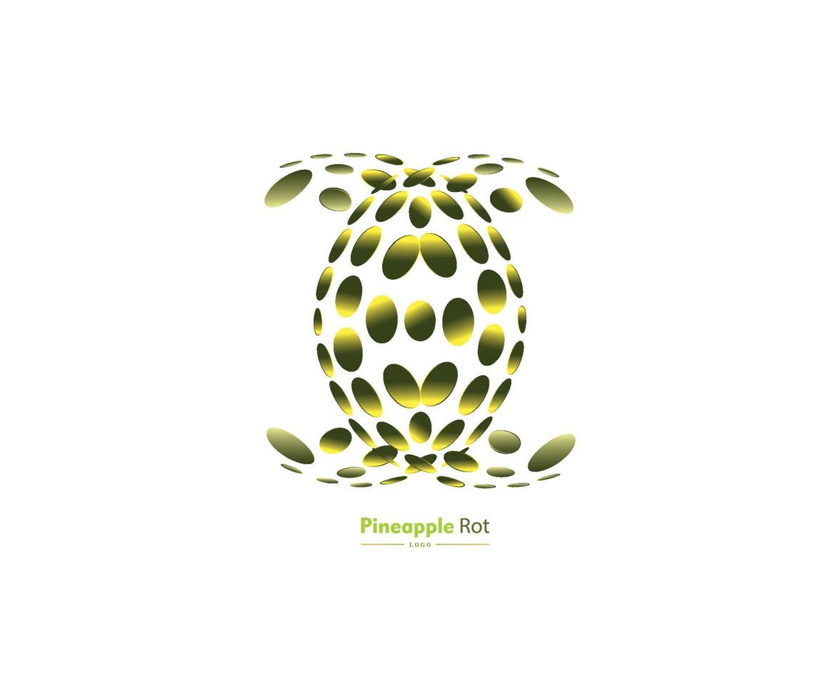 modello di logo di vettore di progettazione del marciume dell'ananas