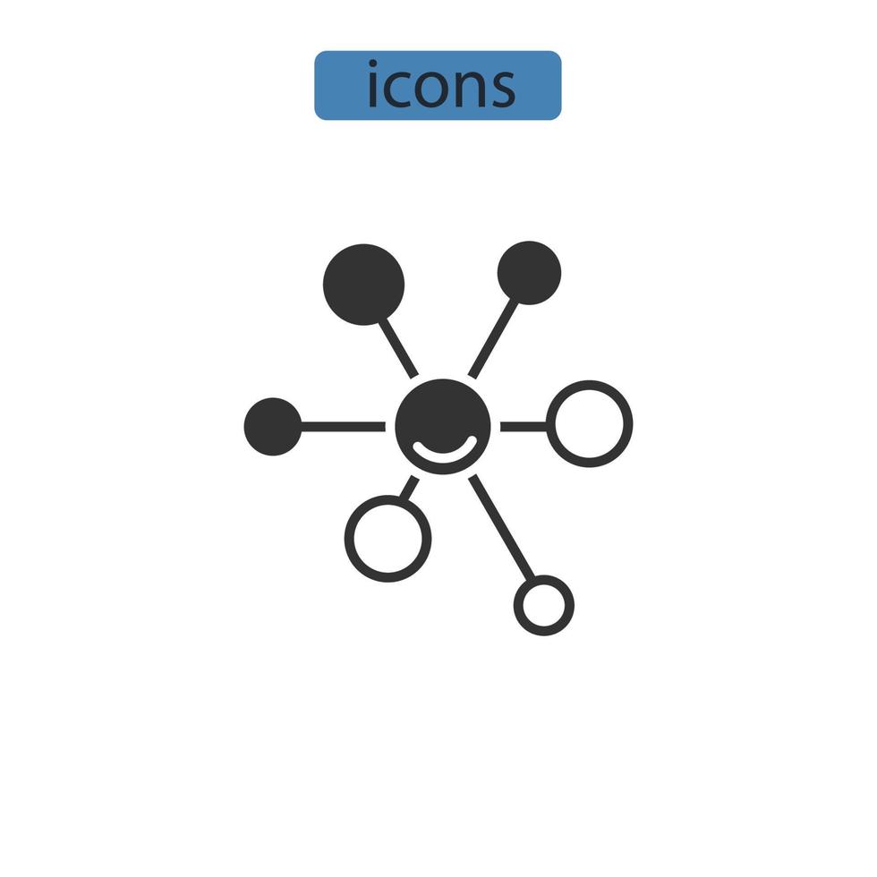 icone di rete simbolo elementi vettoriali per il web infografica