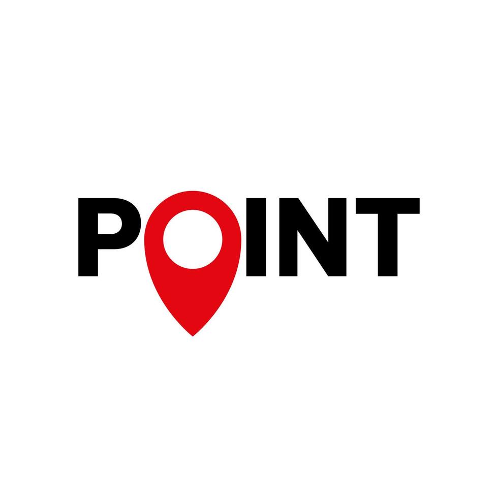 icona del segno di posizione del punto. segno di posizione vettore