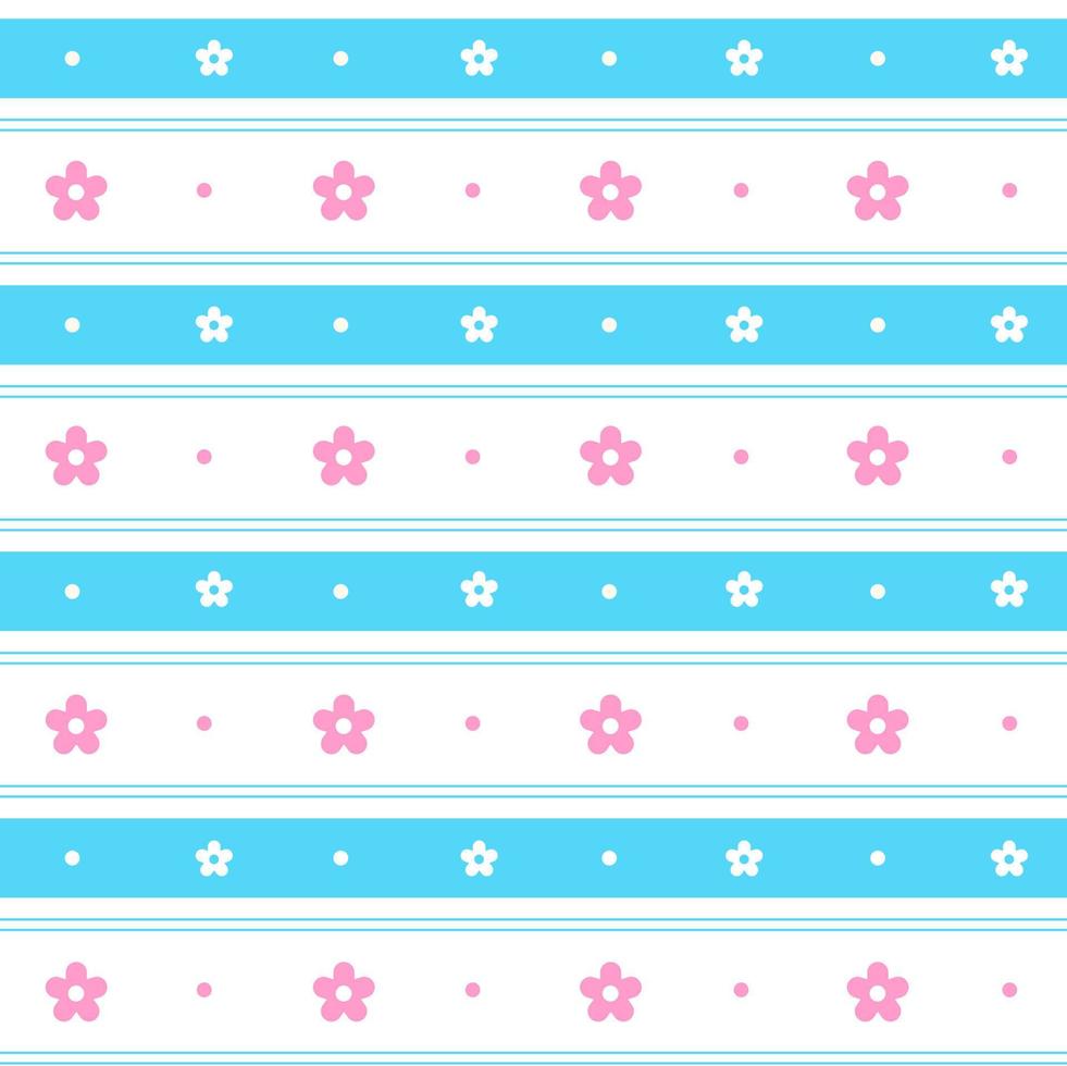 arcobaleno rosa blu pastello fiore linea orizzontale striscia punto linea tratteggiata cerchio modello senza cuciture illustrazione vettoriale tovaglia, stuoia da picnic avvolgere carta, sciarpa, stuoia, tessile, tessuto