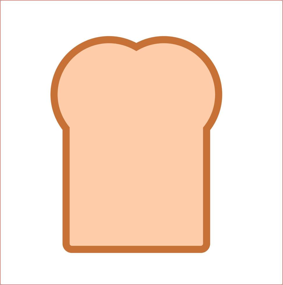 illustrazione della fetta di pane vettore