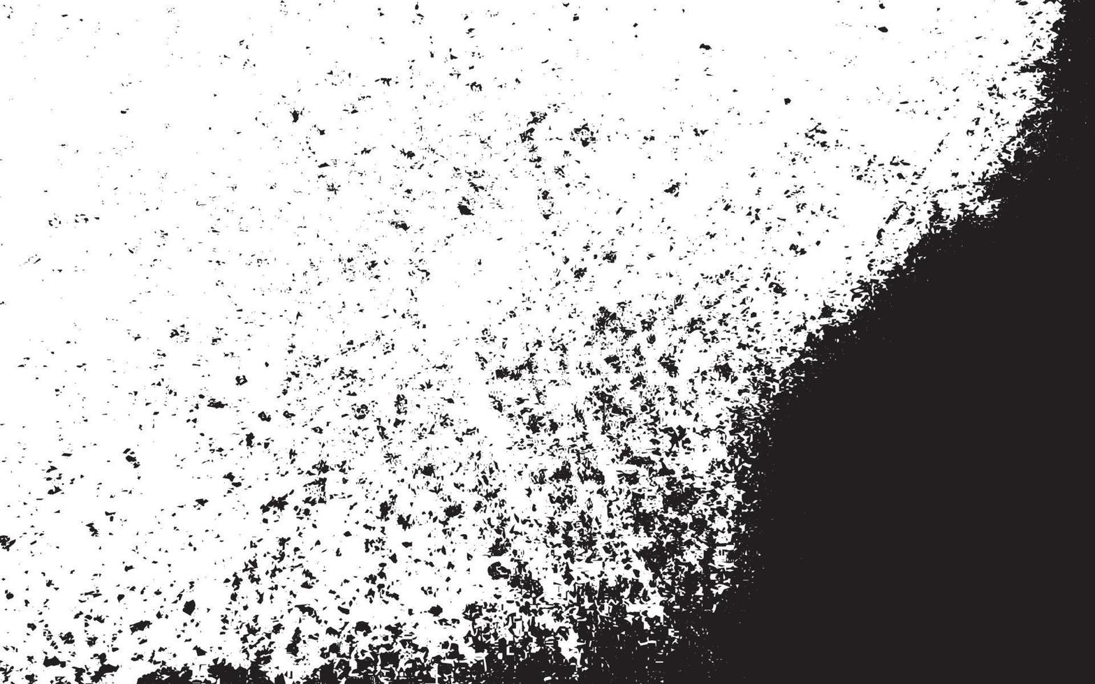 effetto texture grunge. rivestimento invecchiato strutturato ruvido. monocromatico vintage astratto. nero isolato su sfondo bianco. concetto di stile mezzitoni elemento di design grafico per banner, volantini, poster, ecc vettore