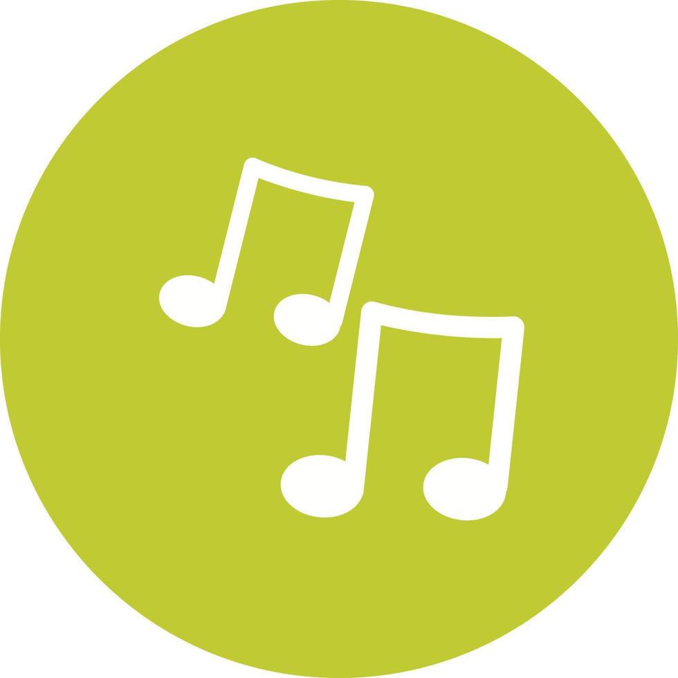 icona di sfondo del cerchio delle note musicali vettore