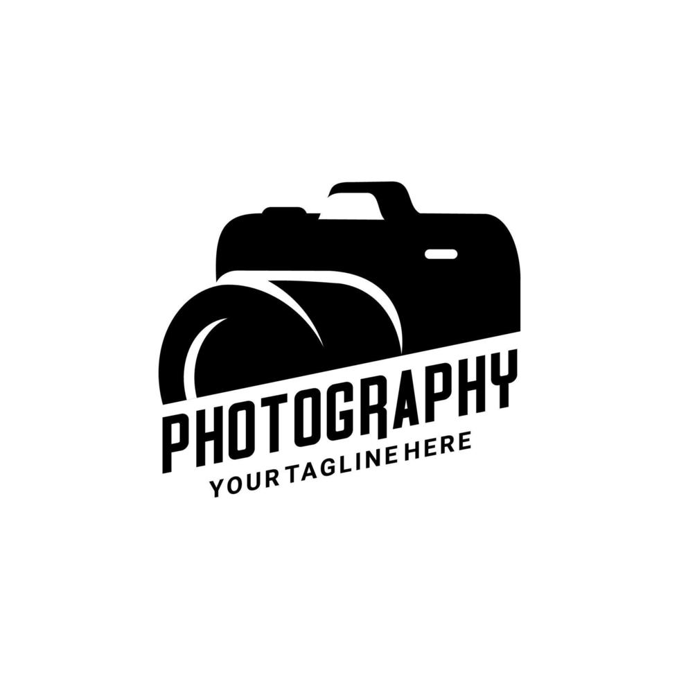 fotografia logo nero vettore