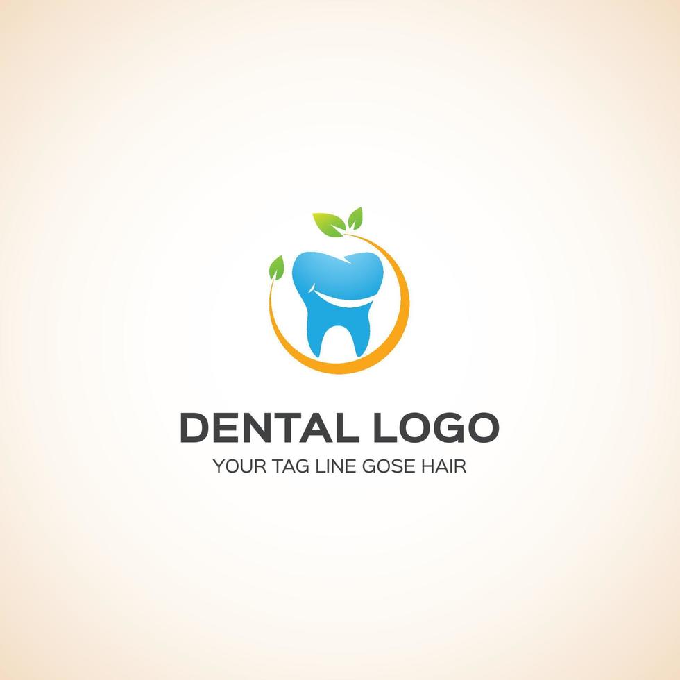 download gratuito del modello di logo dentale vettore