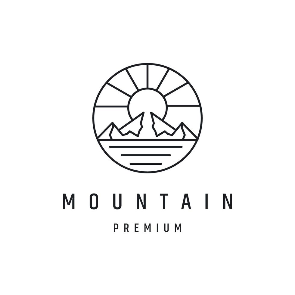 logo della montagna, immagini del logo della montagna vettore