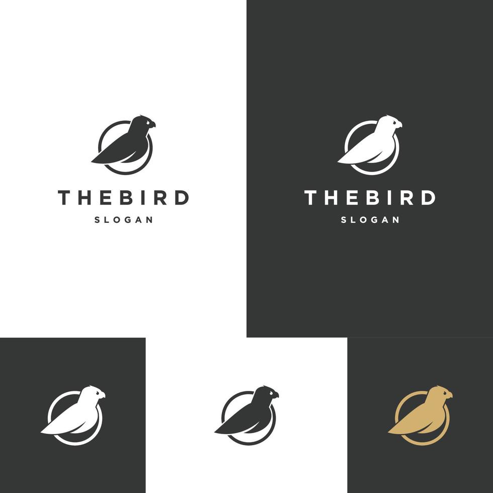 il modello di progettazione dell'icona del logo dell'uccello vettore