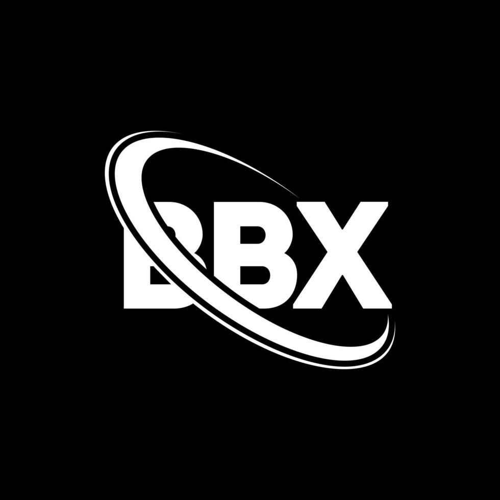 logo bbx. lettera bbx. design del logo della lettera bbx. iniziali logo bbx collegate con cerchio e logo monogramma maiuscolo. tipografia bbx per il marchio tecnologico, commerciale e immobiliare. vettore
