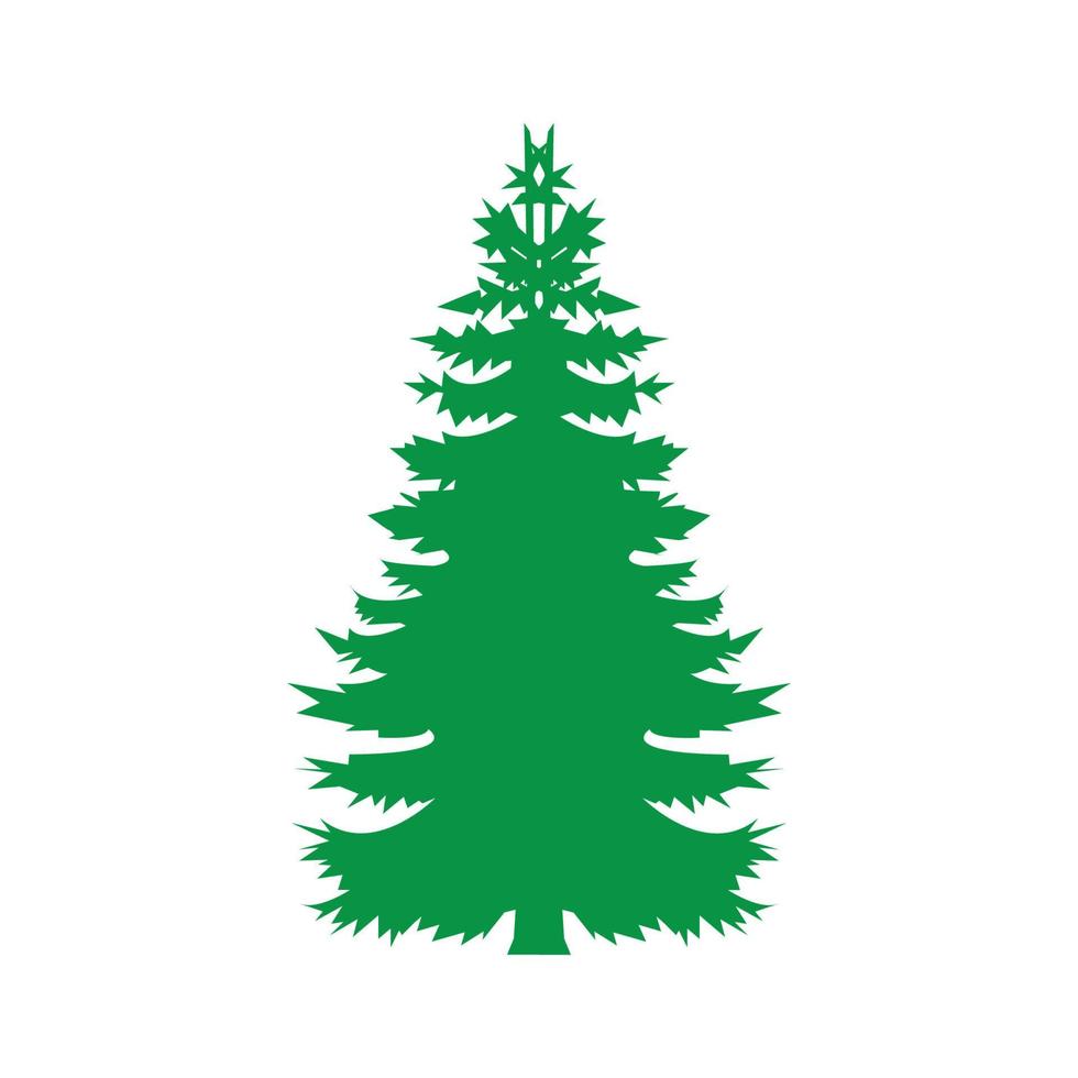 semplice albero di natale icona logo vettoriale