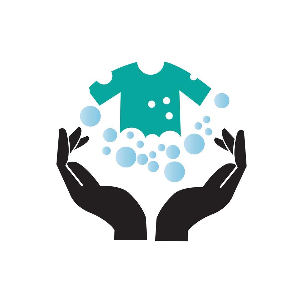 vettore icona semplice logo lavanderia domestica
