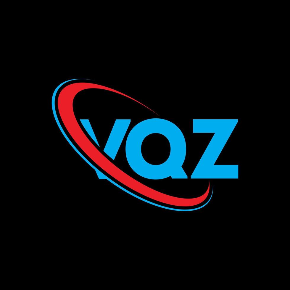 logo vqz. lettera vqz. design del logo della lettera vqz. iniziali logo vqz collegate con cerchio e logo monogramma maiuscolo. tipografia vqz per il marchio tecnologico, commerciale e immobiliare. vettore