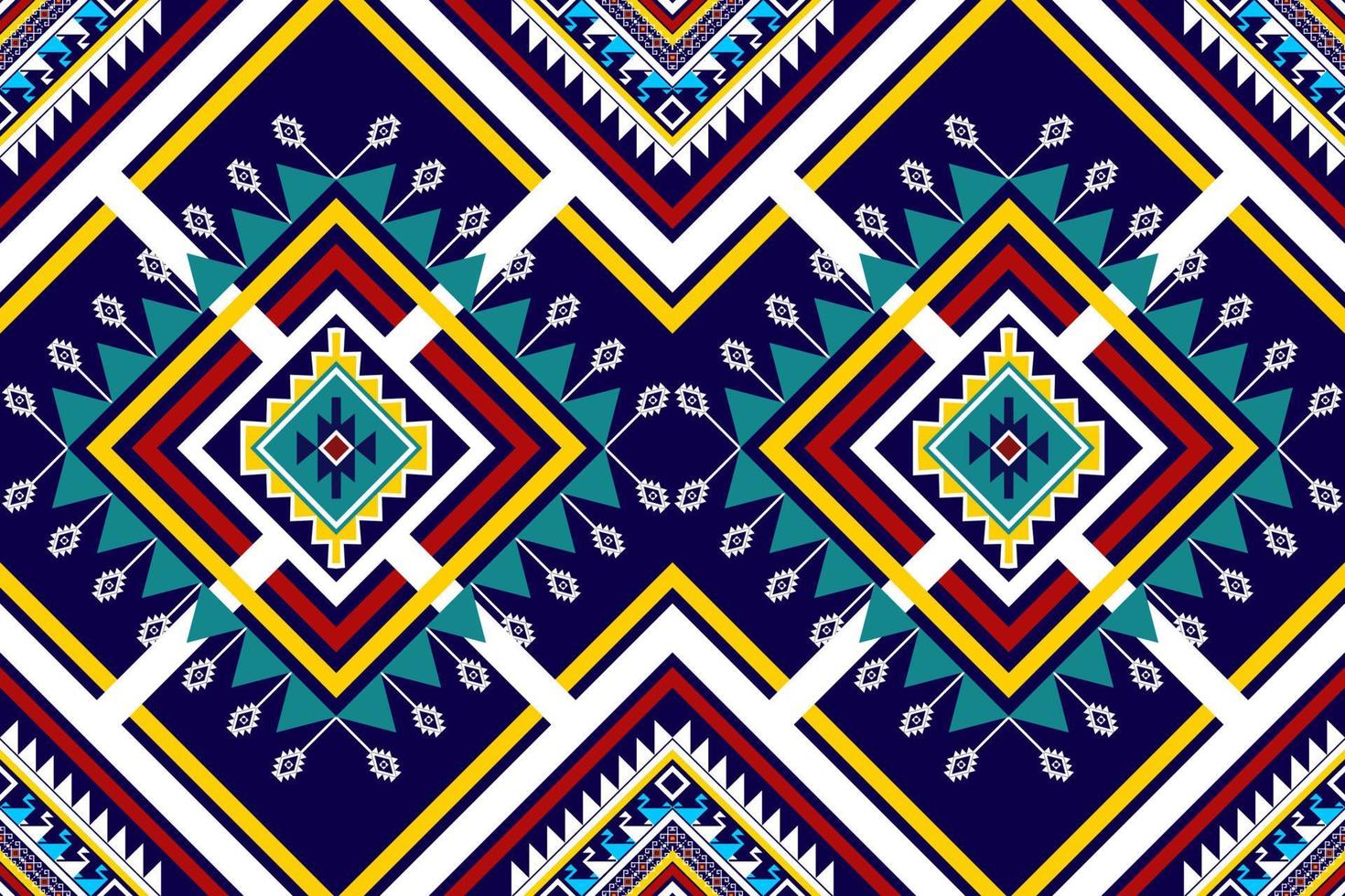 disegno geometrico astratto etnico senza cuciture. tappeto in tessuto azteco ornamenti mandala decorazioni tessili carta da parati. tribale boho motivo nativo turchia ricamo tradizionale sfondo vettoriale