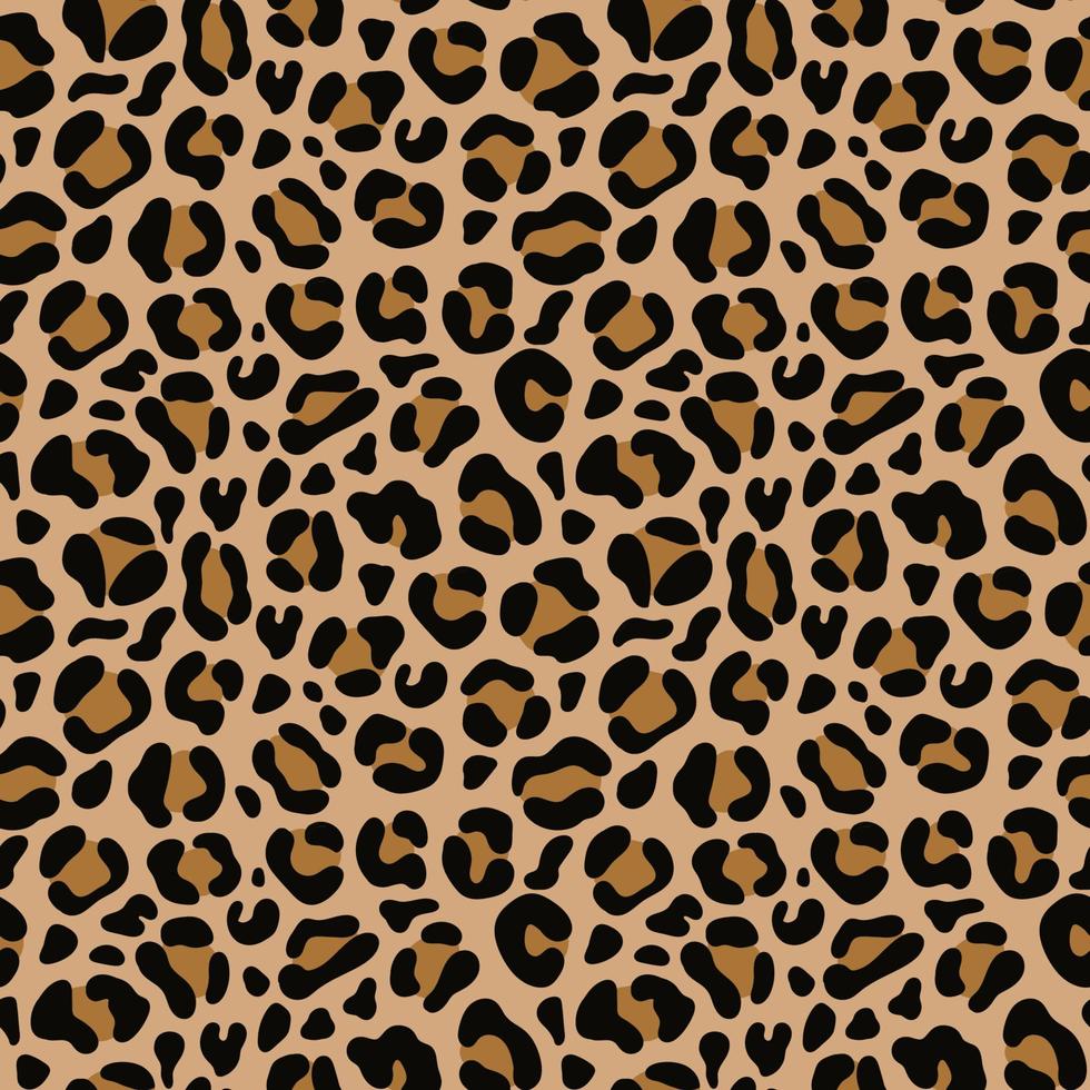 vettore di stampa leopardo senza cuciture. sfondo alla moda per tessuto, carta, vestiti. modello animale.