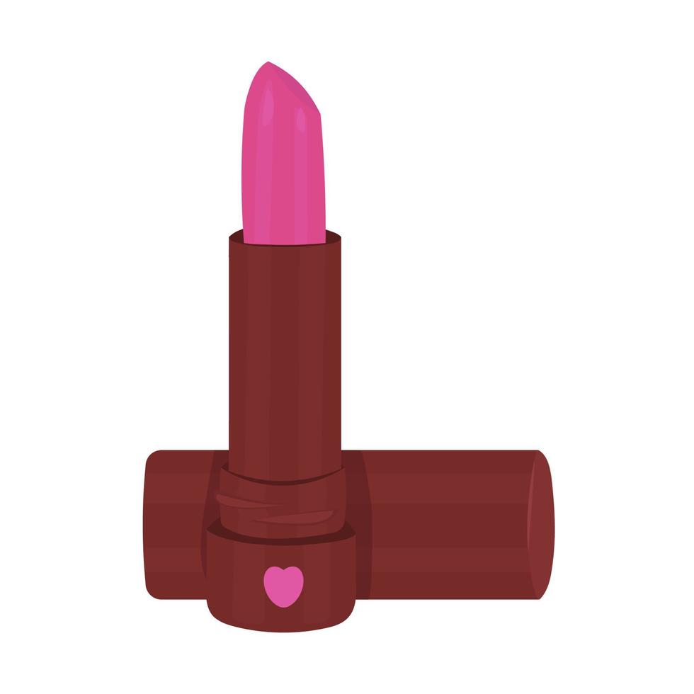 rossetto rosa in tubo bordeaux vettore