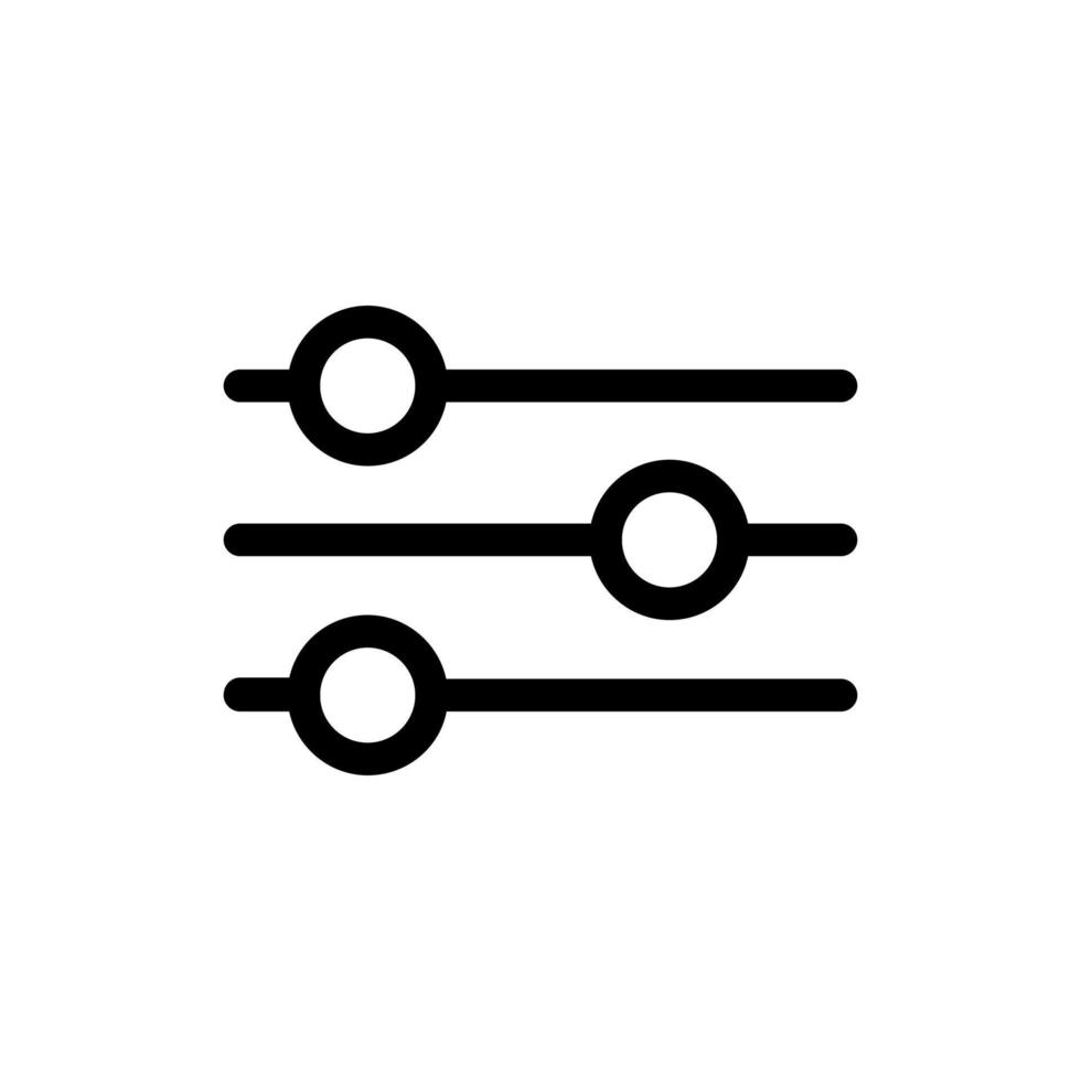 vettore dell'icona del filtro. logo del filtro. isolato su sfondo bianco.