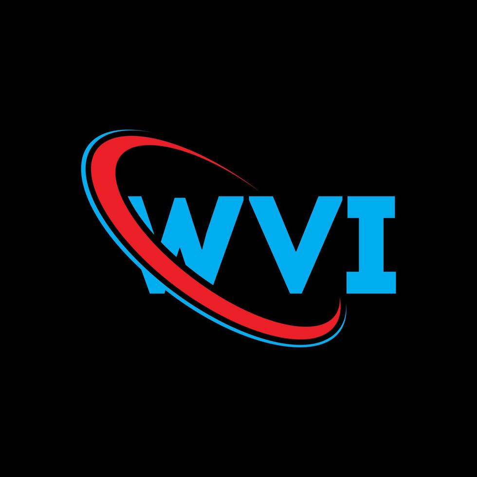 logo wvi. lettera wvi. design del logo della lettera wvi. iniziali wvi logo collegate con cerchio e logo monogramma maiuscolo. tipografia wvi per il marchio tecnologico, commerciale e immobiliare. vettore