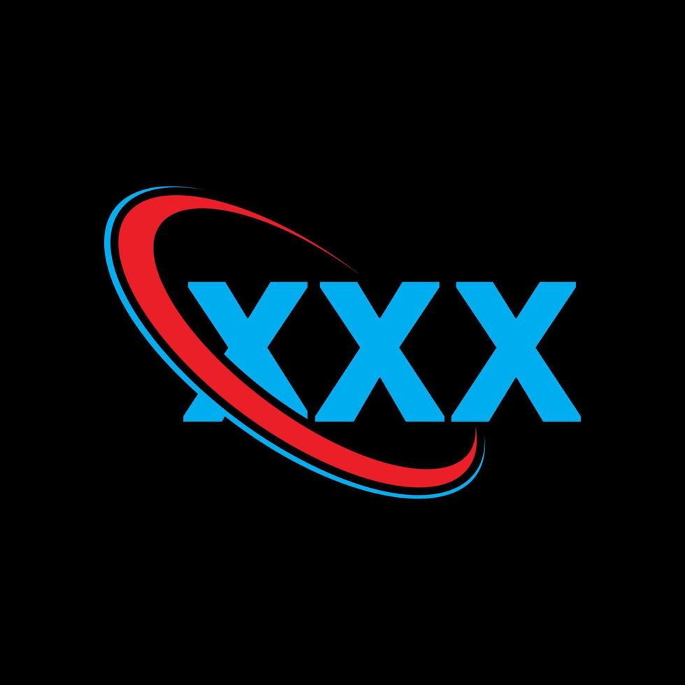 xxx logo. xxx lettera. xxx lettera logo design. iniziali xxx logo collegate con cerchio e logo monogramma maiuscolo. tipografia xxx per marchio tecnologico, commerciale e immobiliare. vettore