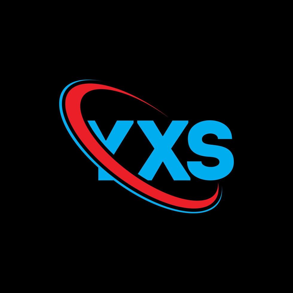 logo yx. lettera yx. design del logo della lettera yxs. iniziali yxs logo collegate con cerchio e logo monogramma maiuscolo. tipografia yxs per il marchio tecnologico, commerciale e immobiliare. vettore