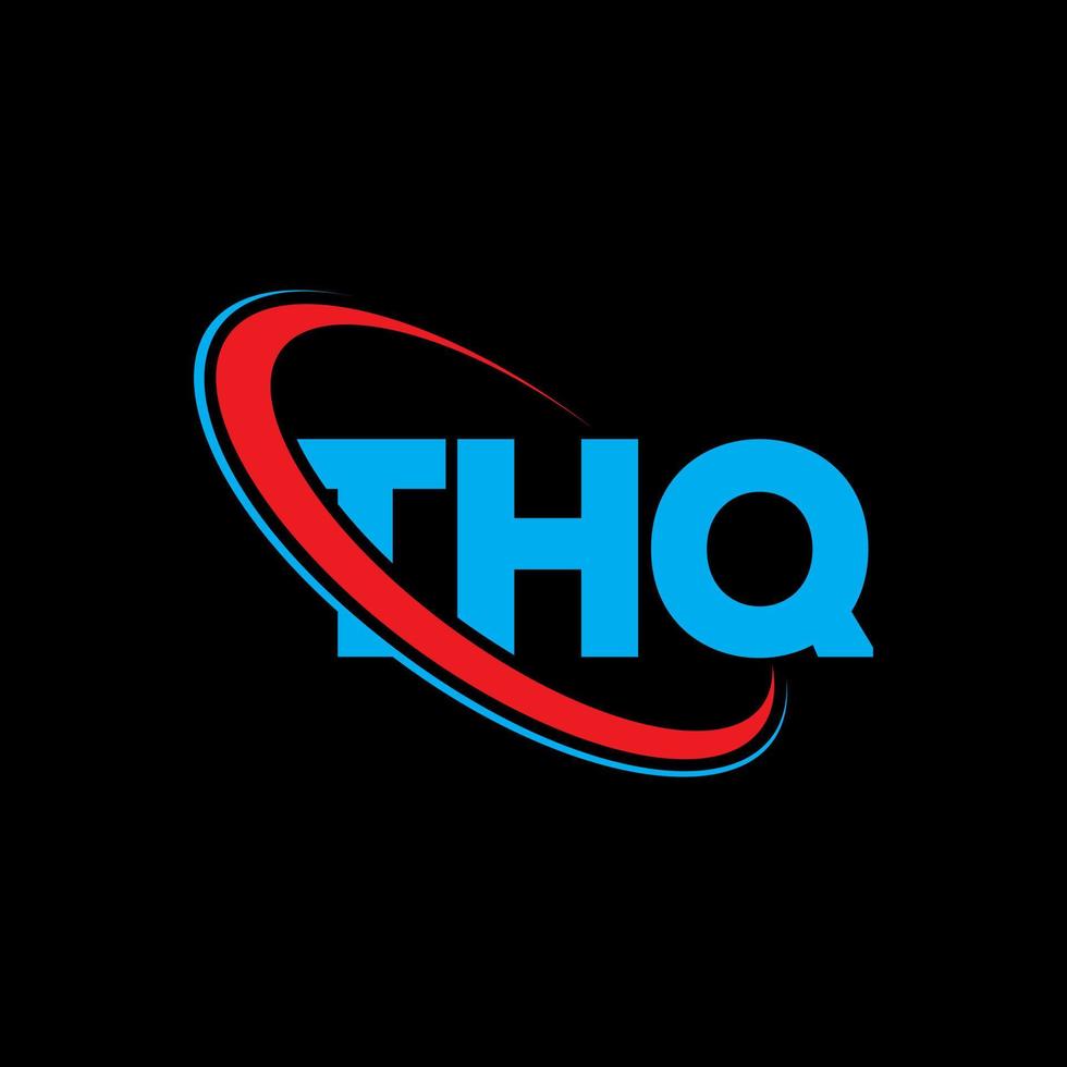 thq logo. q lettera. thq lettera logo design. iniziali thq logo collegate con cerchio e logo monogramma maiuscolo. thq tipografia per la tecnologia, il business e il marchio immobiliare. vettore