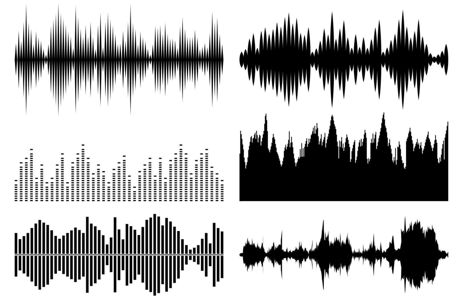 onde sonore impostate vettore