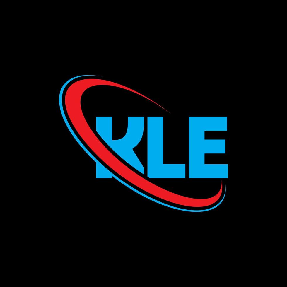 kle logo. bella lettera. disegno del logo della lettera kle. iniziali kle logo collegate a cerchio e logo monogramma maiuscolo. tipografia kle per il marchio tecnologico, commerciale e immobiliare. vettore