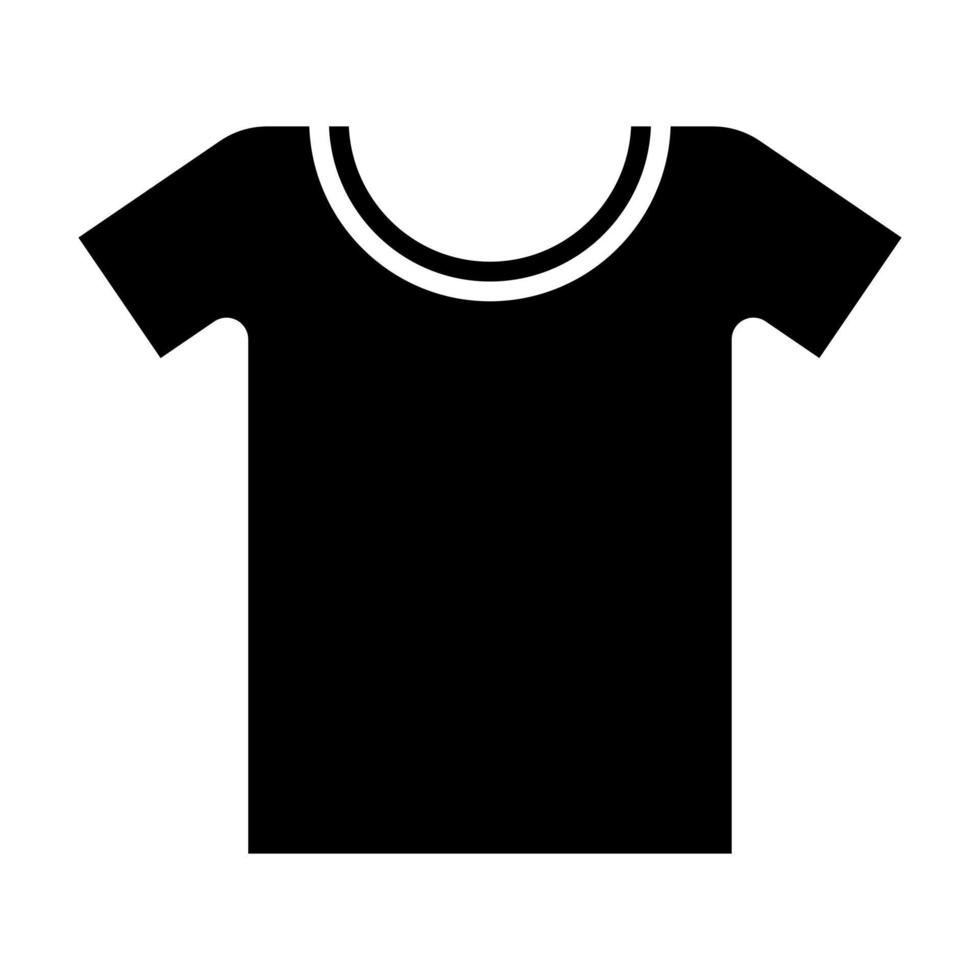 icona del glifo della maglietta vettore