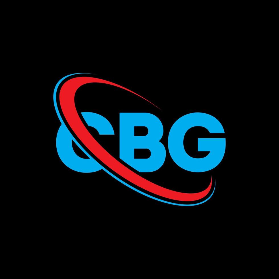 logo cbg. lettera cbg. design del logo della lettera cbg. iniziali cbg logo collegate con cerchio e logo monogramma maiuscolo. tipografia cbg per il marchio tecnologico, commerciale e immobiliare. vettore