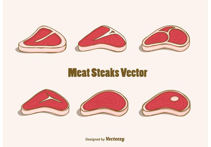 Vettore di bistecche di carne