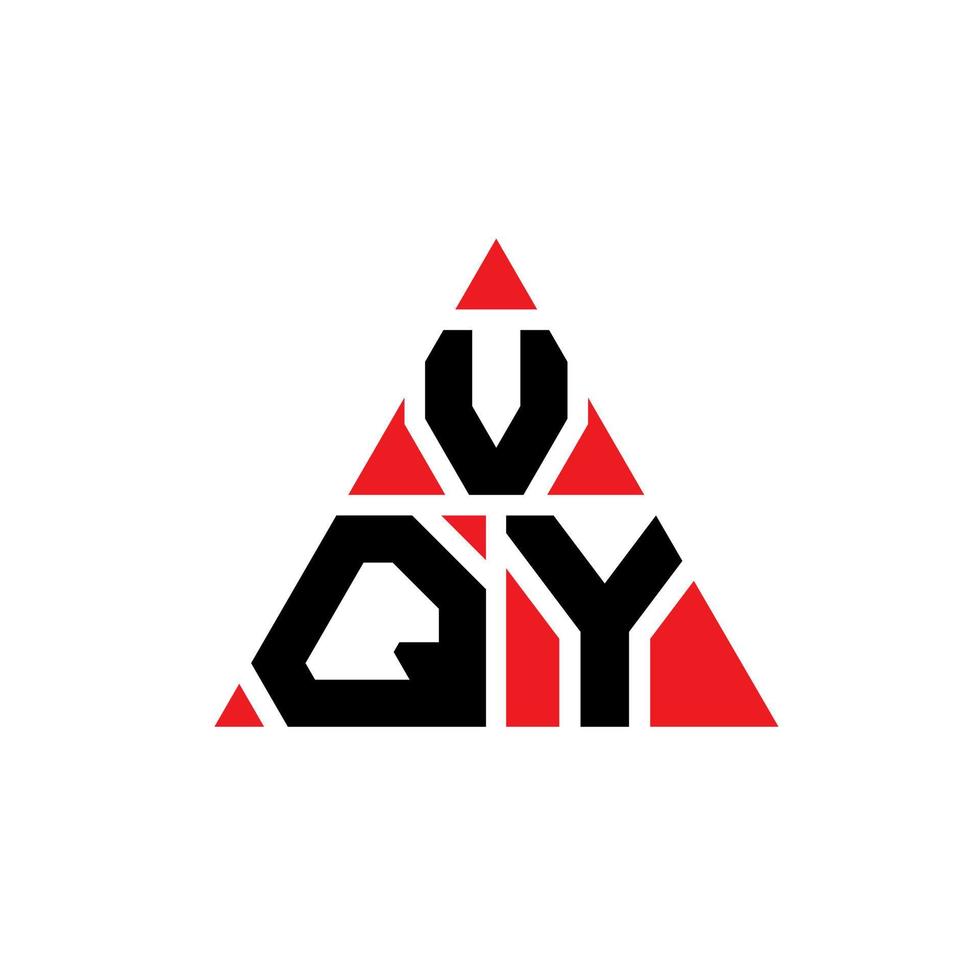 design del logo della lettera del triangolo vqy con forma triangolare. monogramma di design del logo del triangolo vqy. modello di logo vettoriale triangolo vqy con colore rosso. logo triangolare vqy logo semplice, elegante e lussuoso.