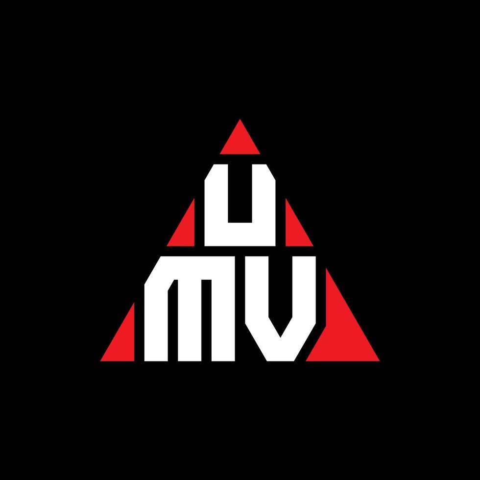 design del logo della lettera triangolare umw con forma triangolare. monogramma di design del logo del triangolo umw. modello di logo vettoriale triangolo umw con colore rosso. logo triangolare umw logo semplice, elegante e lussuoso.