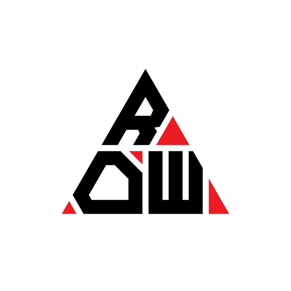 riga triangolo lettera logo design con forma triangolare. monogramma di progettazione del logo del triangolo di riga. modello di logo vettoriale triangolo riga con colore rosso. logo triangolare riga logo semplice, elegante e lussuoso.