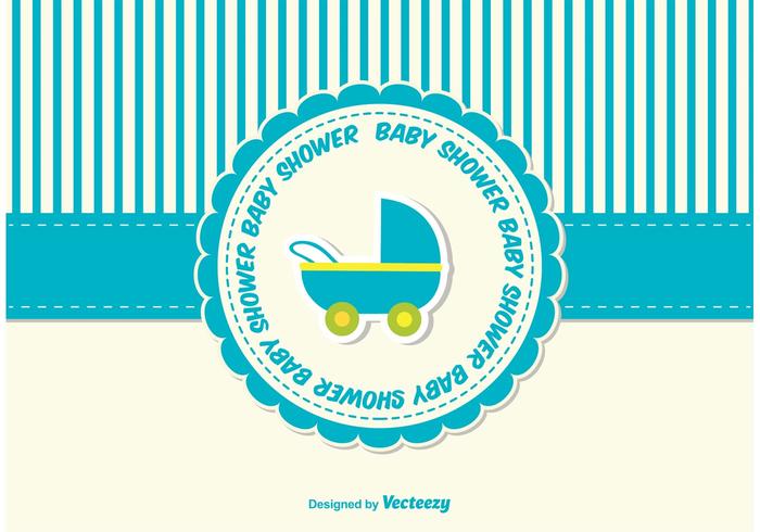 carta di baby shower vettore