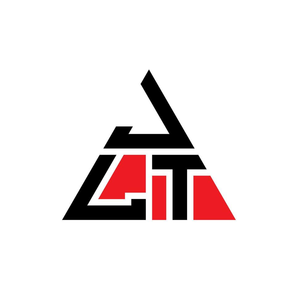 design del logo della lettera del triangolo jlt con forma triangolare. monogramma di design del logo del triangolo jlt. modello di logo vettoriale triangolo jlt con colore rosso. logo triangolare jlt logo semplice, elegante e lussuoso.
