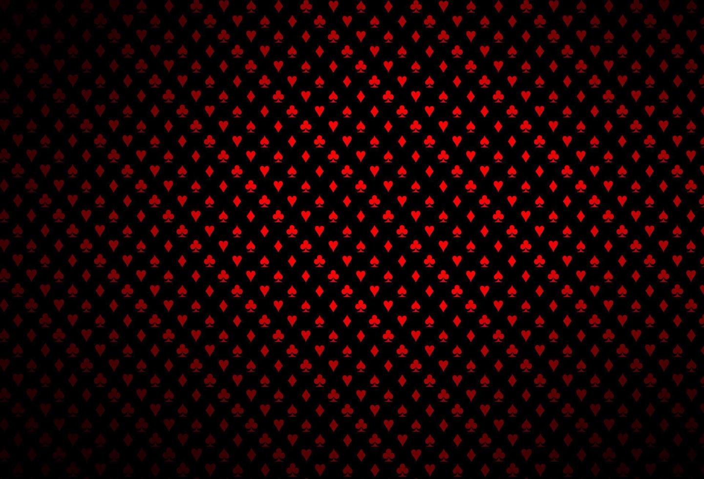 modello vettoriale rosso scuro con simboli di poker.