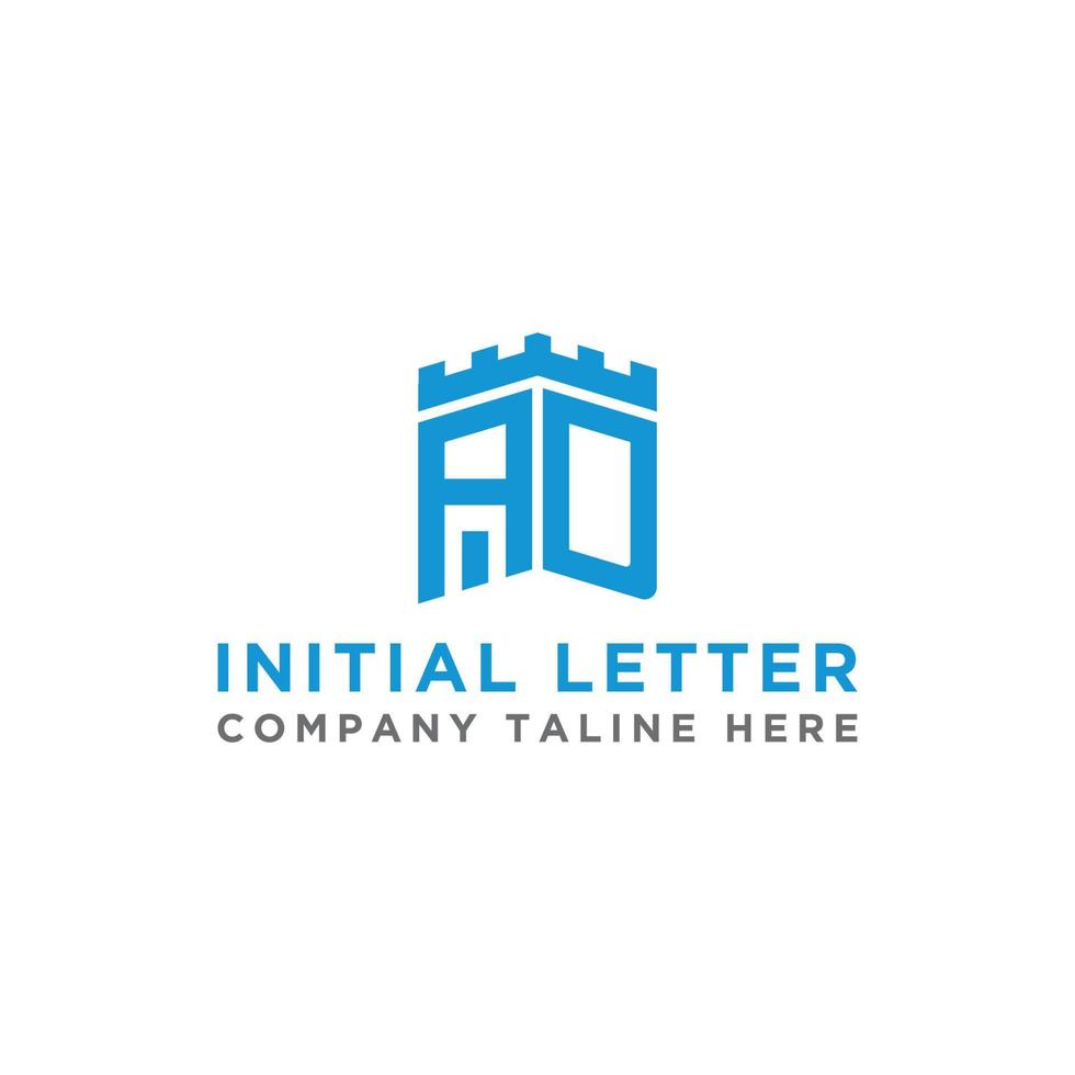 ad lettere iniziali icone monogramma.- vettore ispirazione logo design - vettore